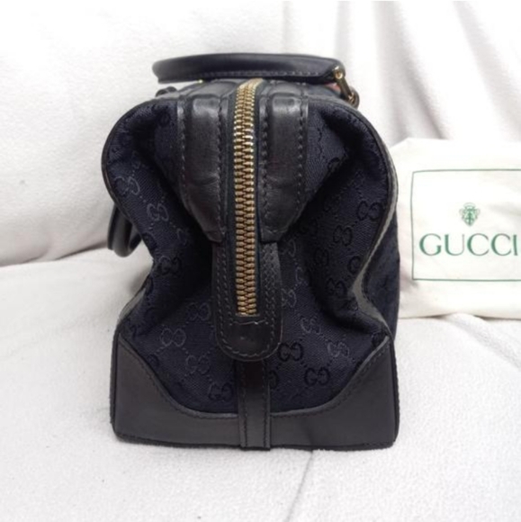 Authentic Vintage Gucci GG Monogram Supreme Sherry Web Ophidia Boston Doctor Bag - Picture 4 of 10